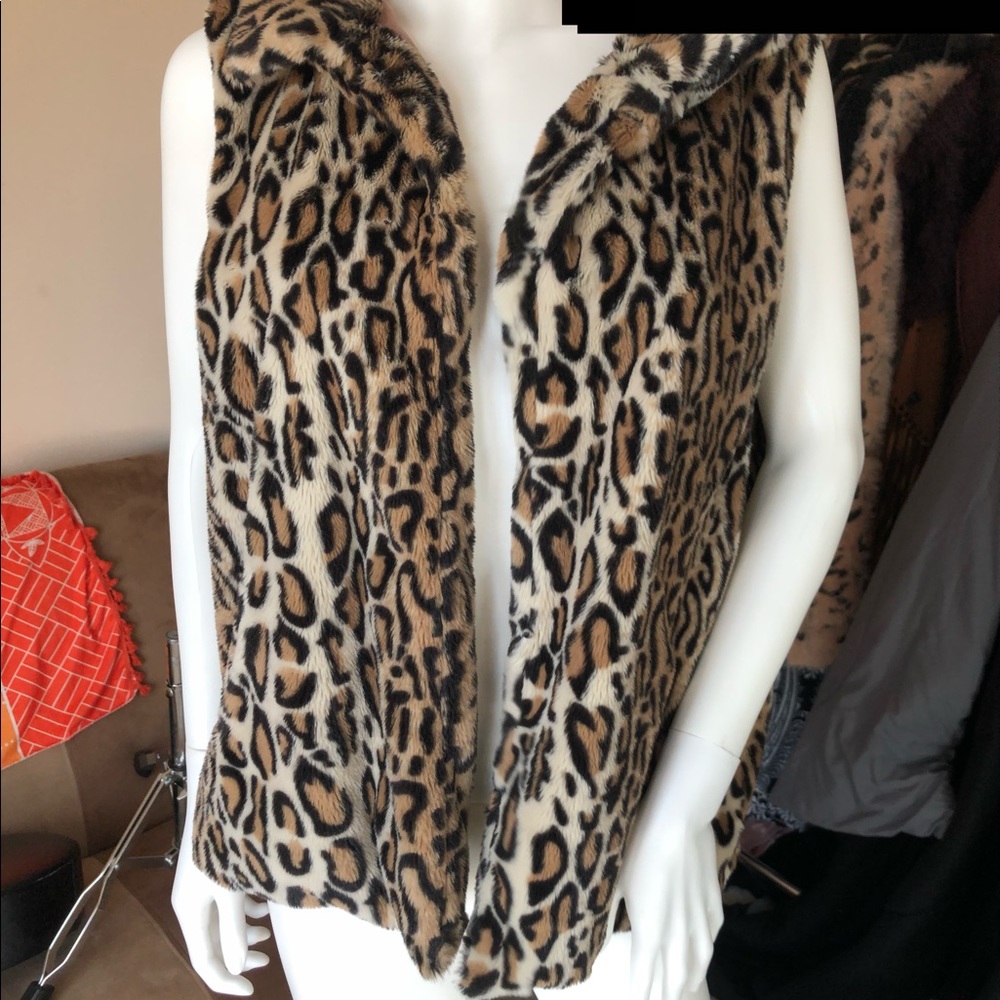Faux fur vest